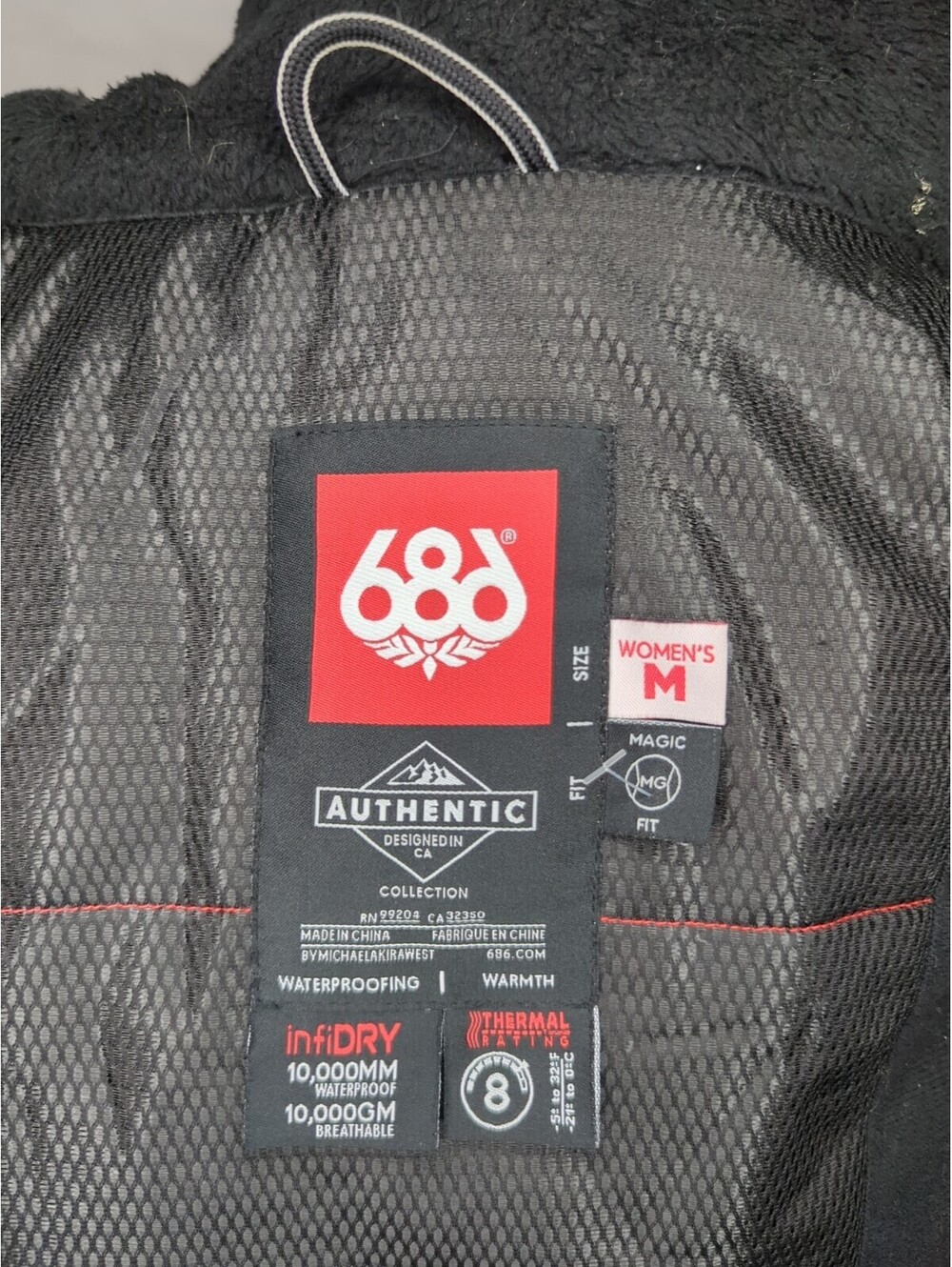 686 Authentic Aerial Ski Jacket Infidry Women Medium Aztec Thermal Snowboard Fur - Picture 11 of 13